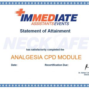 ANALGESIA Certificate