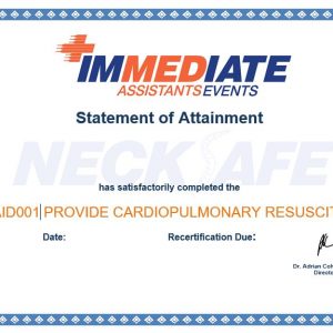 CPR online certificate 1
