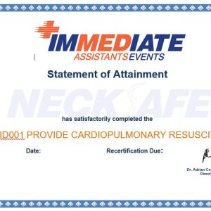 CPR online certificate