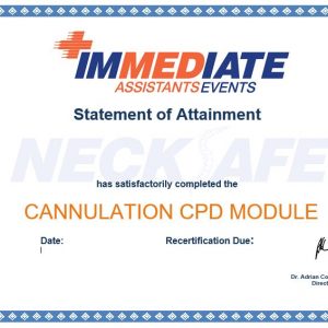 Cannulation Certificate