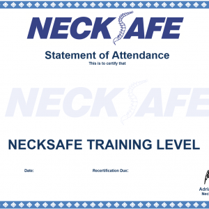 NeckSafe Combined Certifcate for Attendance Template5